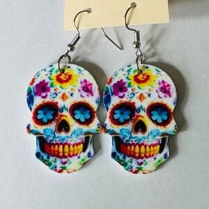 Sugar skull earrings